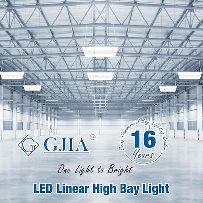 LED Linear High Bay Light, 130W 19500LM 0-10V Dimmable 5000K Daylight, Adjustable High Bay LED Shop Lights Lighting Fixtures for Garage Warehouse Workshop, UL
