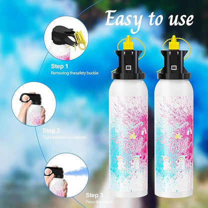 Large Gender Reveal Fire Extinguisher Color Blasters: 2 Pcs Blue Blaster Only for Baby Boy with Blue Smoke suitable for Gender Reveal Party Decorations (blue)