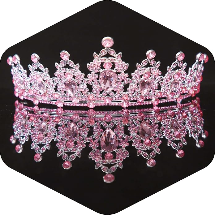 Crystal Tiaras and Crowns for Women - Wedding and Birthday Party Princess Crown Hair Accessories For Wedding, Prom, Pageant Celebration Party A3