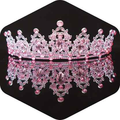 Crystal Tiaras and Crowns for Women - Wedding and Birthday Party Princess Crown Hair Accessories For Wedding, Prom, Pageant Celebration Party A3