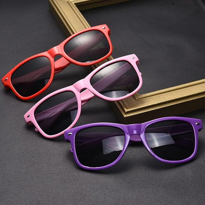 Pibupibu 10/20 Packs Adults Wholesale Neon Colors Square Retro Style Party Favors Sunglasses