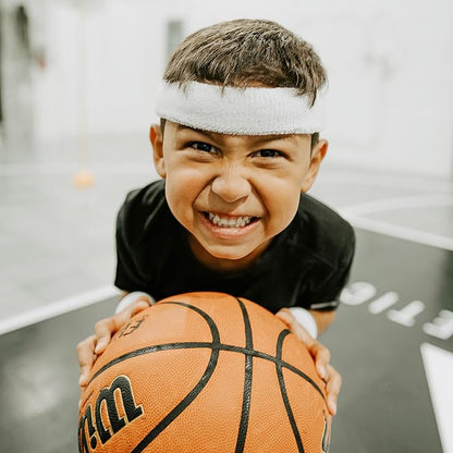 Suddora Toddlers Headbands, Sports Sweatbands for Kids, Non-Slip and Lightweight Fabric Bands for Youth Basketball, Soccer, and Tennis, Moisture-Wicking Bands for Cosplay & Costumes