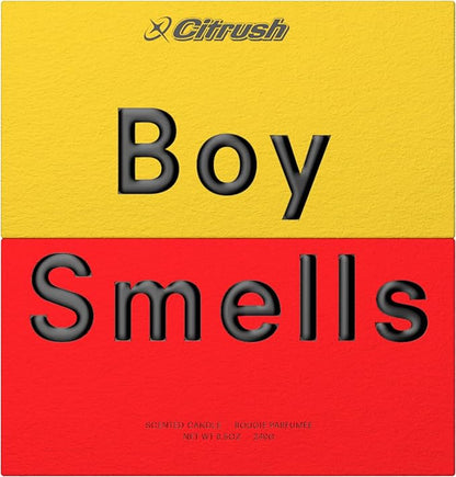 Boy Smells Citrush Candle – Bright Citrus Aroma – Warm Musk Finish – Pomelo Oil – Clean Burning Scented Candle – Long-Lasting Fragrance Throw – Vegan Soy Wax Blend – 8.5oz Glass Jar