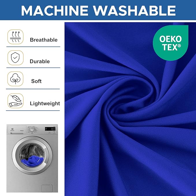 Fitted Spandex Table Cloth for 4 ft Rectangle-8 Pack Royal Blue Spandex Table Covers-Elastic Folding Tablecloths for Party, Vendor Booth Display, Banquet Buffet Event, Craft Trade Show