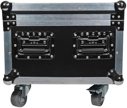 Rockville Best Pack 60 (6) Black 54W Battery Wash Lights, RGBWA+UV, Wireless DMX, Charging Case, Long-Life Battery, LCD Display, for DJs and Events