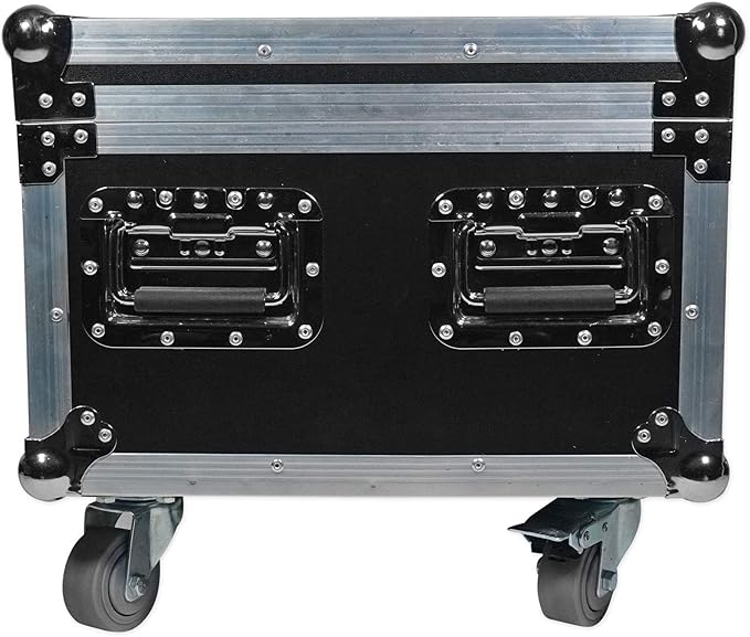 Rockville Best Pack 60 White (6) Battery Wash Lights 54W RGBWA+UV LEDs, Wireless DMX, Rechargeable, Charging Case, IRC Remote, for DJs and Event Lighting