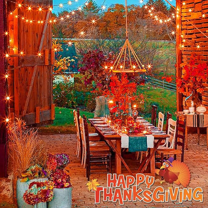 JMEXSUSS 500 LED Orange Christmas Lights Outdoor, 173ft Christmas String Lights Plug in, Waterproof 8 Modes Orange LED Light for Party House Tree Thanksgiving Xmas Decorations
