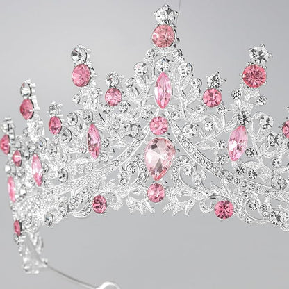 Tiaras and Crowns for Women Crystal Princess Tiaras Rhinestone Queen Crowns For Wedding Bridal Birthday Prom Pageant Party (Tiara 100)