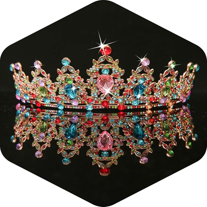 Kamirola - Queen Crown and Tiaras Princess Crown for Women and Girls Crystal Headbands for Bridal, Princess for Wedding and Party（01）
