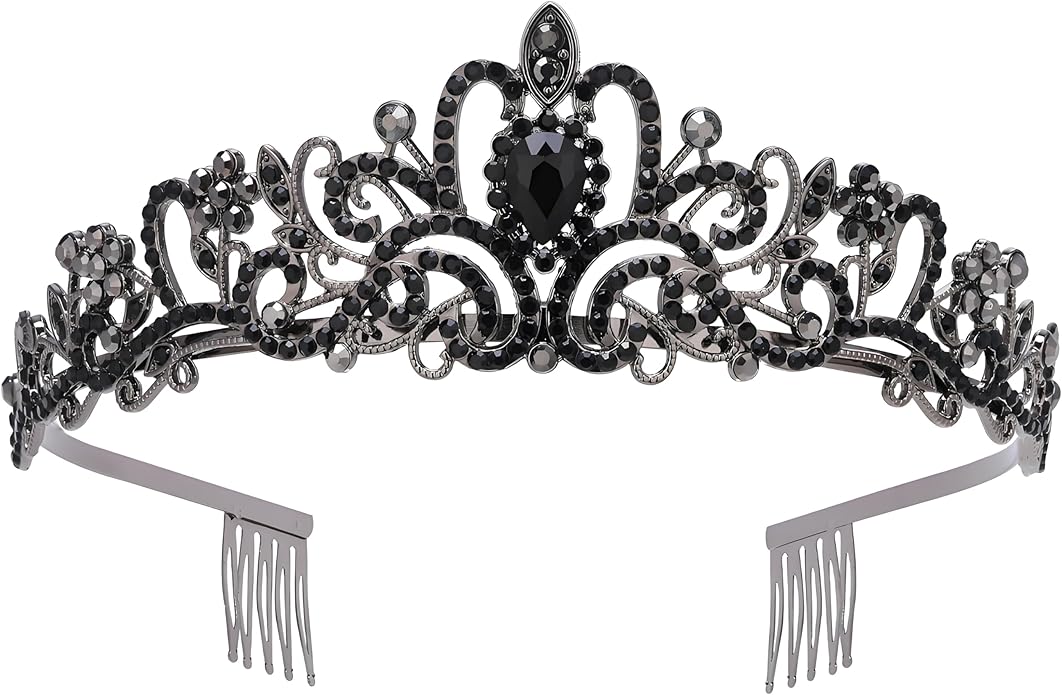 Princess Crown for Women, Crystal Queen Tiaras for Girls Bridal Hair Accessories Gifts for Birthday Wedding Prom, Bridal Party, Pageant, Halloween Christmas Costume