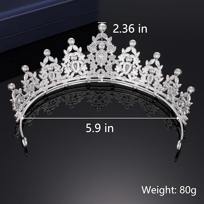 Kamirola - Queen Crown and Tiaras Princess Crown for Women and Girls Crystal Headbands for Bridal, Princess for Wedding and Party（01）
