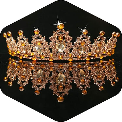 Kamirola - Queen Crown and Tiaras Princess Crown for Women and Girls Crystal Headbands for Bridal, Princess for Wedding and Party（01）
