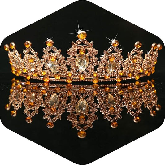 Kamirola - Queen Crown and Tiaras Princess Crown for Women and Girls Crystal Headbands for Bridal, Princess for Wedding and Party（01）
