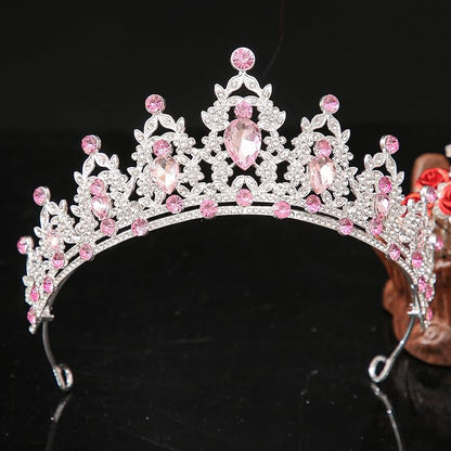 Crystal Tiaras and Crowns for Women - Wedding and Birthday Party Princess Crown Hair Accessories For Wedding, Prom, Pageant Celebration Party A3
