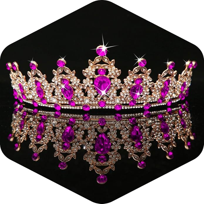 Kamirola - Queen Crown and Tiaras Princess Crown for Women and Girls Crystal Headbands for Bridal, Princess for Wedding and Party（01）