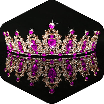 Kamirola - Queen Crown and Tiaras Princess Crown for Women and Girls Crystal Headbands for Bridal, Princess for Wedding and Party（01）