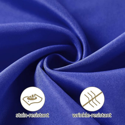 50pcs Polyester Cloth Napkins - 17 x 17 inch Royal Blue Dinner Washable Napkins with Hemmed Edges for Restaurant/Wedding/Hotel(50,Royal Blue)