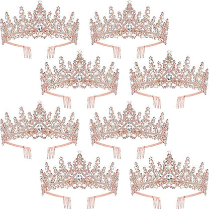 Tiaras and Crowns for Women Princess Crystal Tiara Crown with Comb Rhinestone Hair Accessories