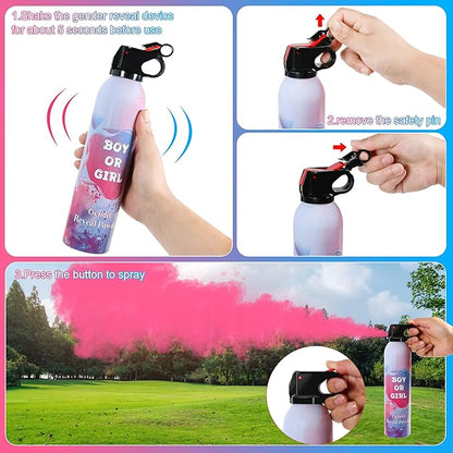 1 Pack Pink Gender Reveal Powder for Baby Girl, Color Powder or Dust for Gender Announcement Idea, Baby Shower Decoration, Supply, Party