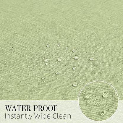 Cloth Napkin Set of 8 Square Washable Reusable Linen Fabric Polyester for Kitchen Dinner Dining Restaurants Wedding Party Banquet Table(Mint Green/17x17 Inch)
