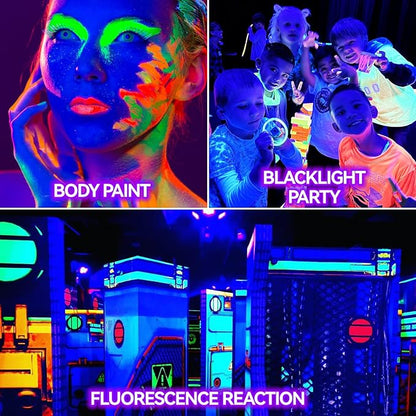 50W LED Black Light IP66 Waterproof,Outdoor Blacklight Flood Light with Plug+Switch+Cord, for Halloween Neon Glow in The Dark Party Body Paint Fluorescent Poster Classroom Club Dance Party, 2 Pack