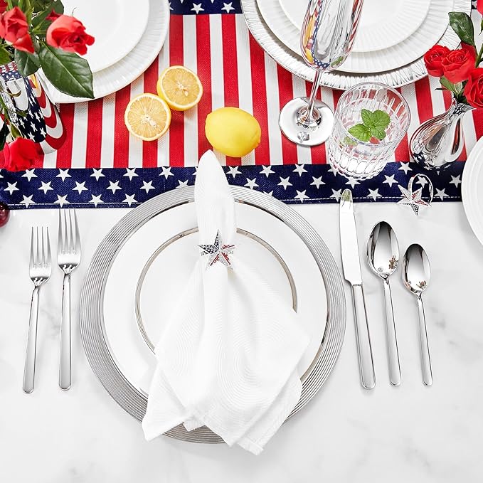 KEAWELL Premium Lucent Silverware Set, 20-Piece Mirror-Polished 18/10 Stainless Steel Flatware, Dishwasher Safe for Refined Dining and Entertaining (20, Silver)
