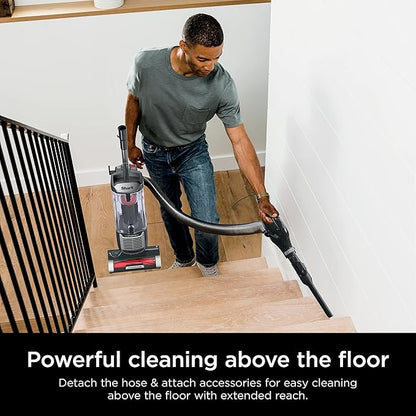 Shark ZU102 Rotator Pet Upright Vacuum with PowerFins HairPro & Odor Neutralizer Technology, Charcoal, 2.9 L Dust Cup