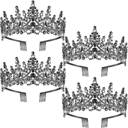 Tiaras and Crowns for Women Princess Crystal Tiara Crown with Comb Rhinestone Hair Accessories