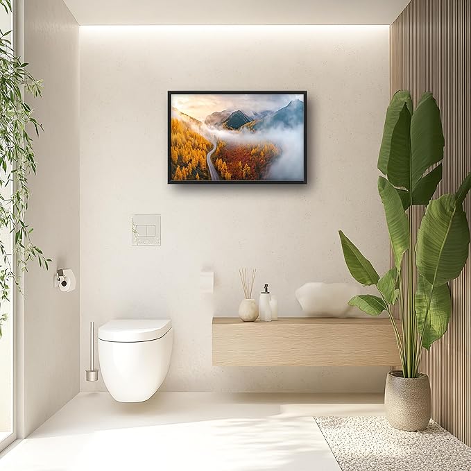 Mountain Large Wall Art Framed Wall Decor for Living Room, Mountains Forest Pictures Oversized Canvas Print Painting Modern Extra Large Framed Artwork for Bedroom Office Home Decor 36"x24"