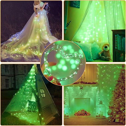 12 Pack Fairy Lights Battery Operated String Lights，7FT 20LED Waterproof Silver Wire Christmas Lights Outdoor,Firefly Mini Lights for Bedroom Party Birthday Wedding Indoor Decorations Home Decor