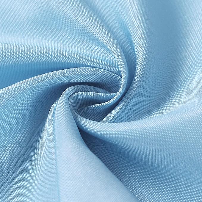 Cloth Napkins 17x17 inch Washable Polyester Dinner Napkins Soft Table Napkins for Wedding Party Dining Banquet(Blue Mist,100PCS)