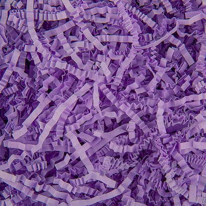 Caleihd 1/2 LB Crinkle Cut Paper Shredded Filler Paper for Gift Baskets Gift Box Confetti Paper Shreds Decoration Stuffing for Birthday, Weddings, Anniversaries, Christmas Wrapping Purple
