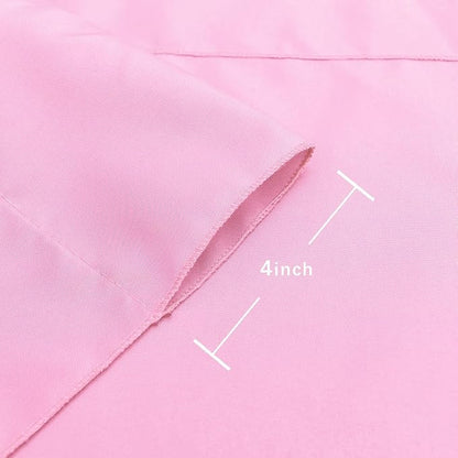 Hiasan Pink Backdrop Curtains for Parties, Polyester Photography Backdrop Drapes for Baby Shower, Wedding Decorations, 5ftx8ft, Set of 2 Panels