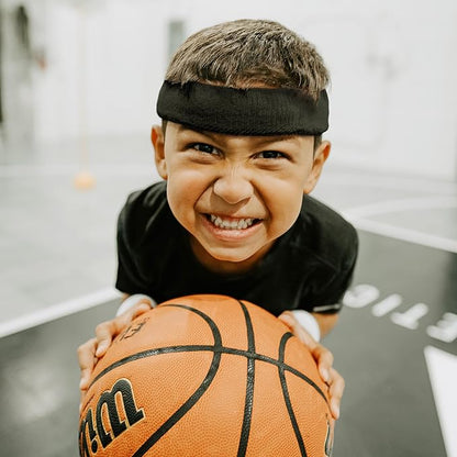 Suddora Toddlers Headbands, Sports Sweatbands for Kids, Non-Slip and Lightweight Fabric Bands for Youth Basketball, Soccer, and Tennis, Moisture-Wicking Bands for Cosplay & Costumes