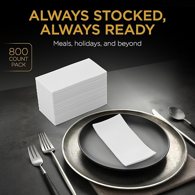 Inspire Contemporary Collection Disposable Hand Towels/Napkins (Case Of 800)