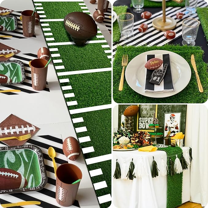 Grass Table Runner, 12" x 48" Easter Table Runner, Easte-Table- Decorations-Indoor, Fake Grass Decor: No Shedding & No Mess, Turf Table Tunner for Easter, Golf, Football, Birthday, Wedding Parties