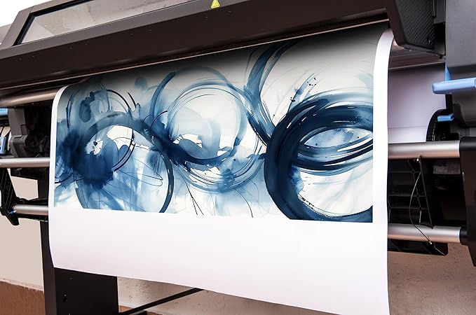 Blue Abstract Prints Wall Art for Office Minimalist Wall Decor for Bedroom Large Painting Wall Art for Living Room Size 29 x 58 Inch