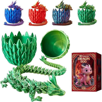 15inch 3D Printed Dragon Eggs Fidget Toys,Mystery Crystal Dragon Egg for Easter Basket Stuffers, Easter Toys & Decor – Unique Easter Basket Essentials for Kids & Collectors