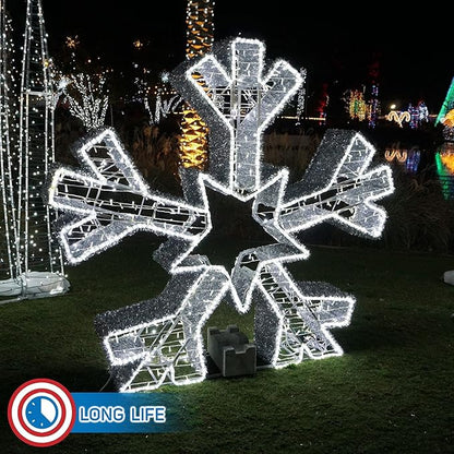 Russell Decor LED Rope Lights for Festival Holiday Party Wedding Seasonal Christmas Decoration Super Bright and Flexible Lights (Cool White, 80ft)