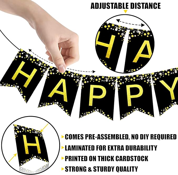 KatchOn, New Years Eve Party Supplies 2026 - Big, Pack of 70 | Happy New Years Decorations 2026 | Hanging Swirls, PomPoms, NYE Decorations 2026 | Eve Decorations