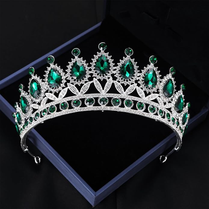 Kamirola Tiaras Princess Crown for Women and Girls Crystal Headbands for Bridal, Princess for Wedding and Party(TR21)