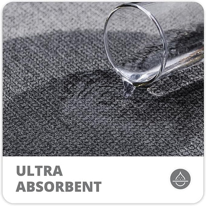 Bath Mat,Ultra Thin Bathroom Runner Rugs,Large Bath Mats for Bathroom,Quick Dry,Non-Slip,Machine Washable,Low Pile,Bath Rug,Shower Outside,Sink,Home Decor Accessories.Dark Grey,3'x5'(36x60inch)