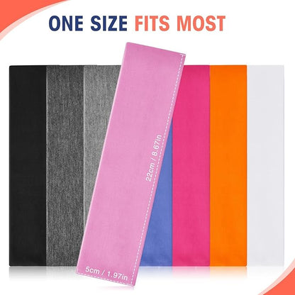 Hotop 20 Pcs Sport Stretchy Headbands for Girls Women Non Slip Soft Fabric Elastic Headband Bulk for Yoga DIY Team Gifts