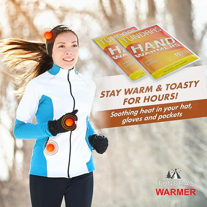 Hot Hand Warmers 11 Hours Long Lasting - 40 Count - Natural Odorless Safe Single Use Air Activated Heat Packs for Hands, Toes and Body - Up to 11 Hours of Heat - TSA Approved