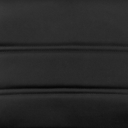 Flash Furniture Whitney Mid-Back Swivel LeatherSoft Desk Chair with Padded Seat and Armrests, Adjustable Height Padded Office Chair, Black