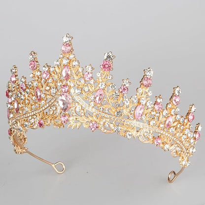 Tiaras and Crowns for Women Crystal Princess Tiaras Rhinestone Queen Crowns For Wedding Bridal Birthday Prom Pageant Party (Tiara 100)