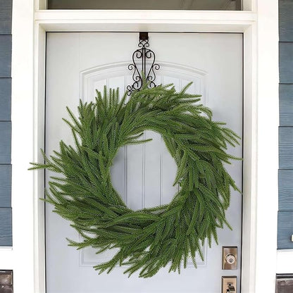 Christmas Garlands Artificial Norfolk Pine Garland Real Touch Faux Greenery Garland for Holiday, Fireplace, Mantle, Window, Stairs, Indoor, Outdoor Decor, 6FT
