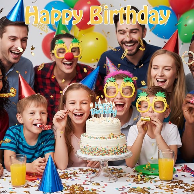 100 Pcs Gold Happy Birthday Confetti, Gold Confetti Birthdays Party Decorations Birthday Table Decorations Cake Balloon Scatter Decoration for Birthdays, Baby Shower Party Supplies