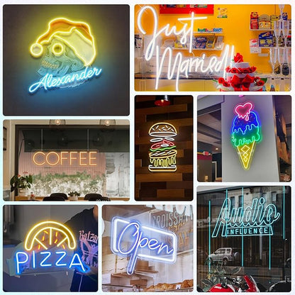 Custom Logo Neon Sign - Create Your Own Design! Customizable LED Light Sign with Multi-Color UV Printed Logo for Home, Bar, Business Wall Decor, and More - Upload Your Own Design