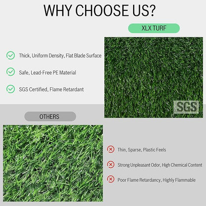 XLX TURF 12"x36" Faux Grass Table Runner 2 Pack Christmas Football Birthday Party Decorations Green Table Centerpiece Artificial Turf for Golf Theme Wedding Baby Shower, DIY Crafts